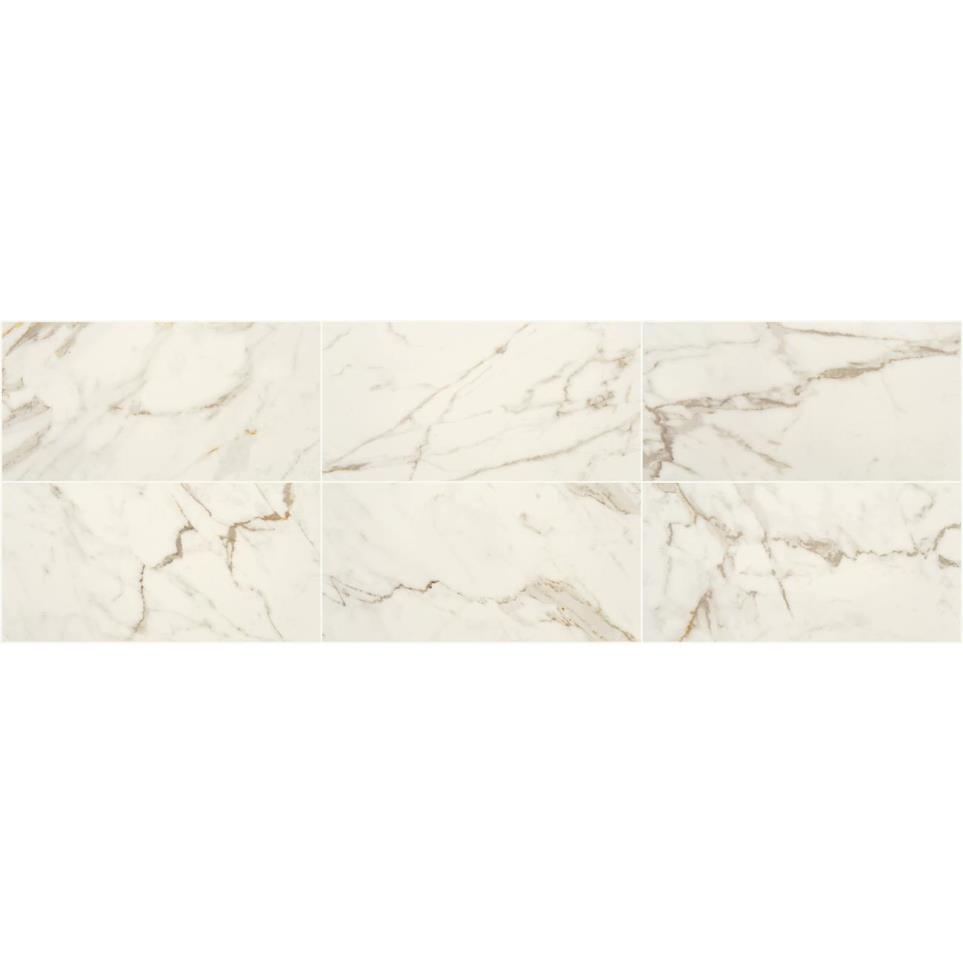 Tile Calacatta Gold Polished White Tile