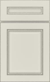 5 Piece Icy Avalanche With Amaretto Creme Detail Glaze - Paint 5 Piece Cabinets