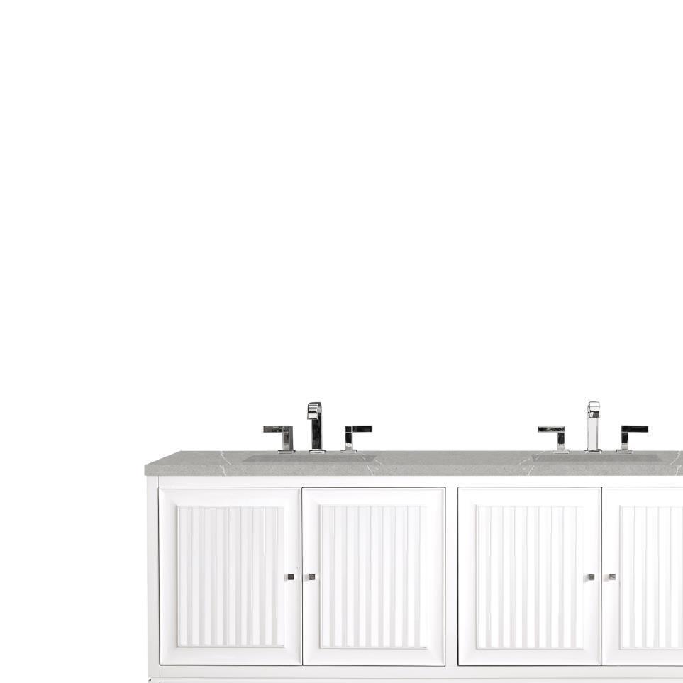 Base with Sink Top Glossy White White Vanities