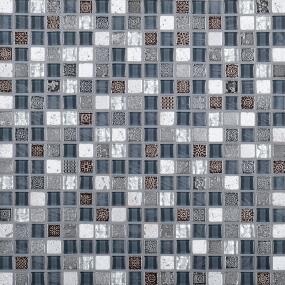 Mosaic Illusion Mixed Gray Tile
