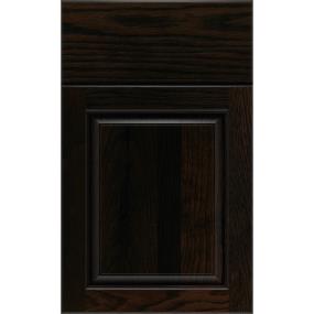 Square Mane Dark Finish Square Cabinets