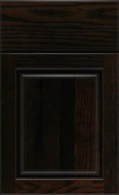 Square Mane Dark Finish Square Cabinets