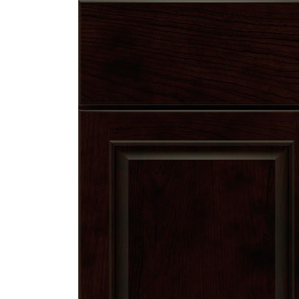 Square Chocolate Dark Finish Square Cabinets