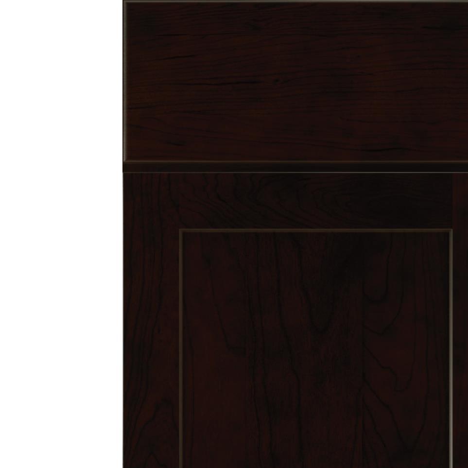 Square Chocolate Dark Finish Square Cabinets