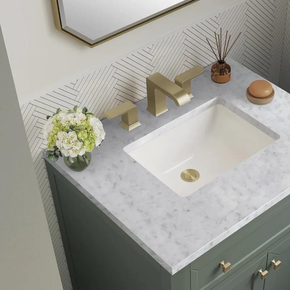 Base with Sink Top Smokey Celadon Green Vanities