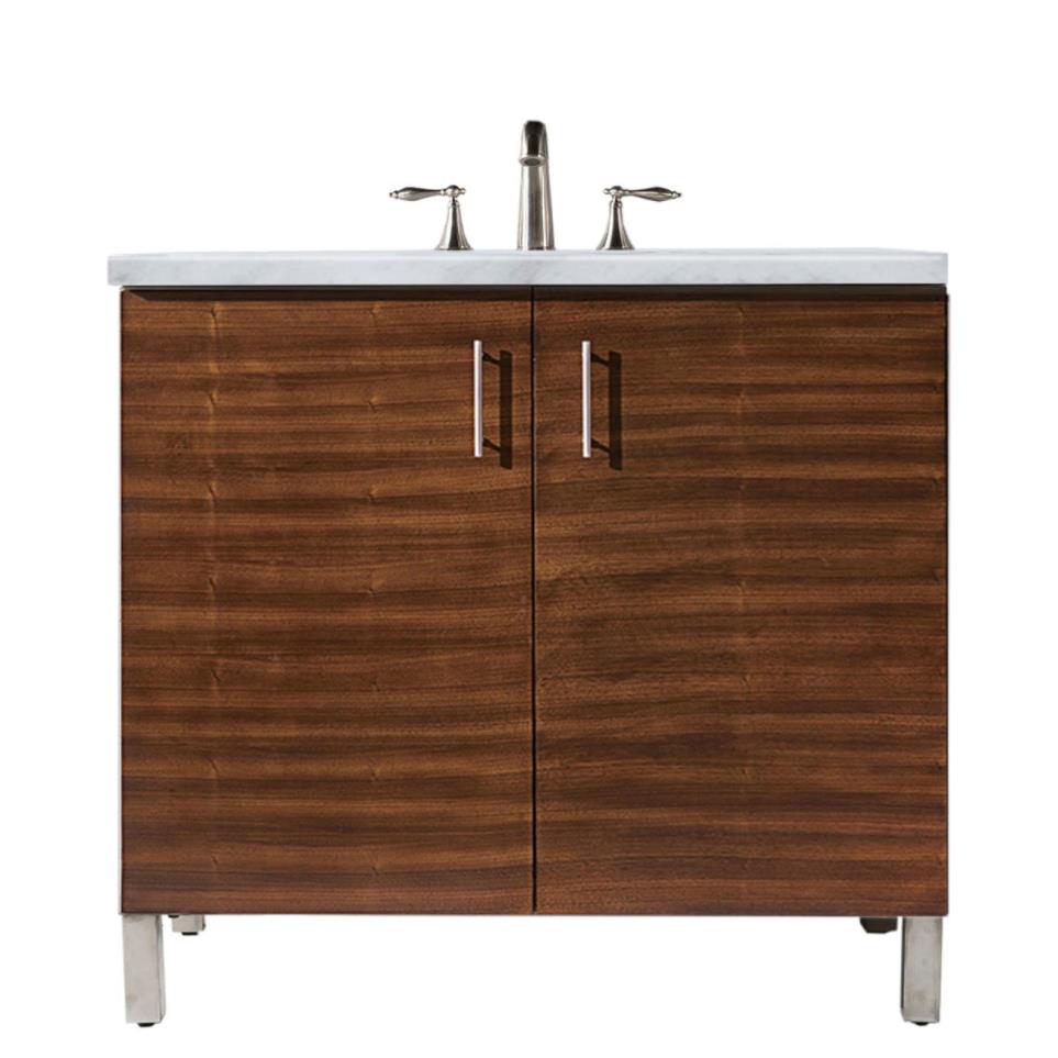 Base with Sink Top American Walnut Medium Finish Vanities