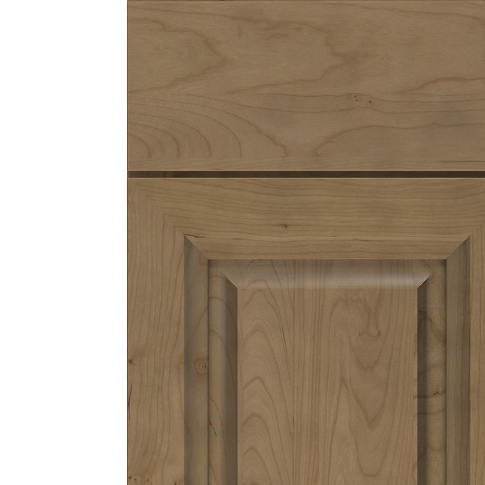 Square Buckskin Medium Finish Square Cabinets