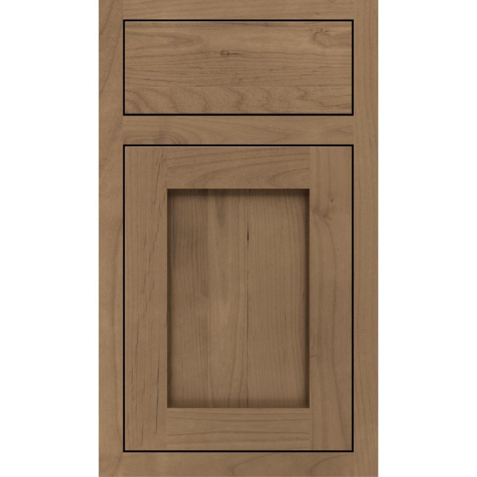 Square Gunny Medium Finish Square Cabinets