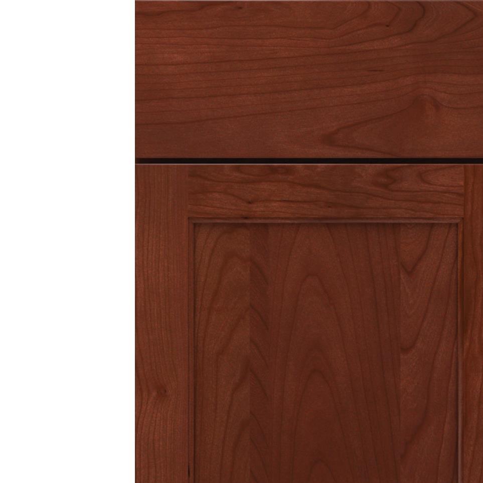 Square Marsala Dark Finish Square Cabinets