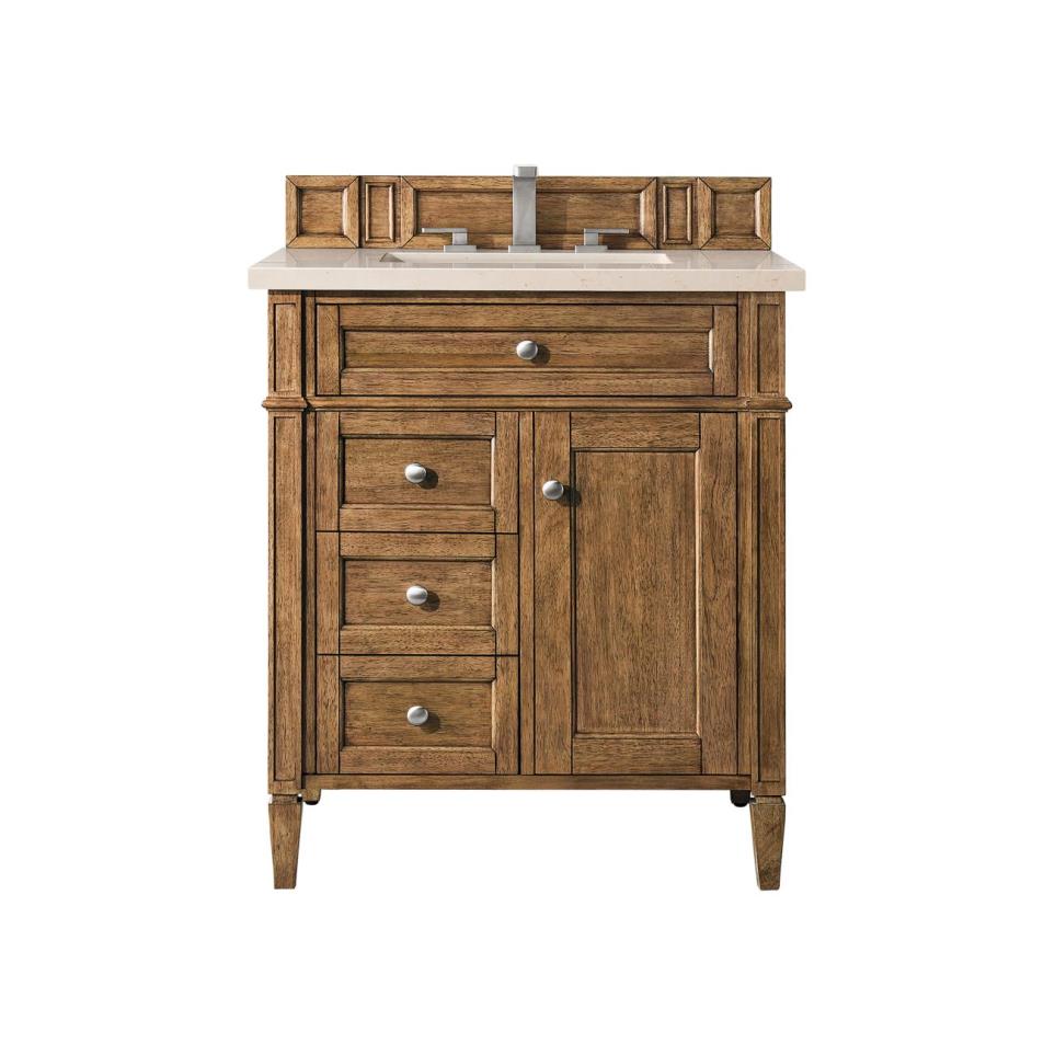 Base with Sink Top Saddle Brown Medium Finish Vanities