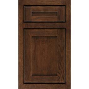 Square Sepia Dark Finish Square Cabinets