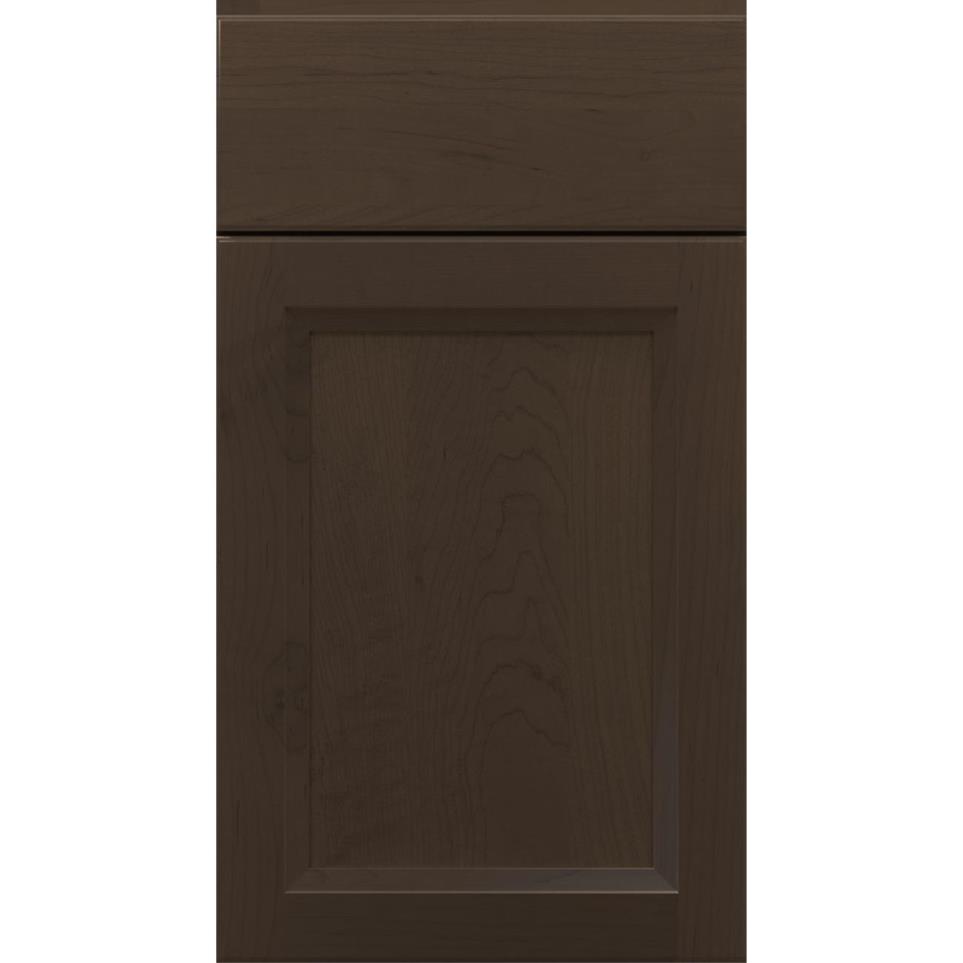 Square Buckboard Dark Finish Square Cabinets