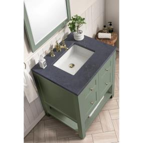 Base with Sink Top Smokey Celadon Green Vanities