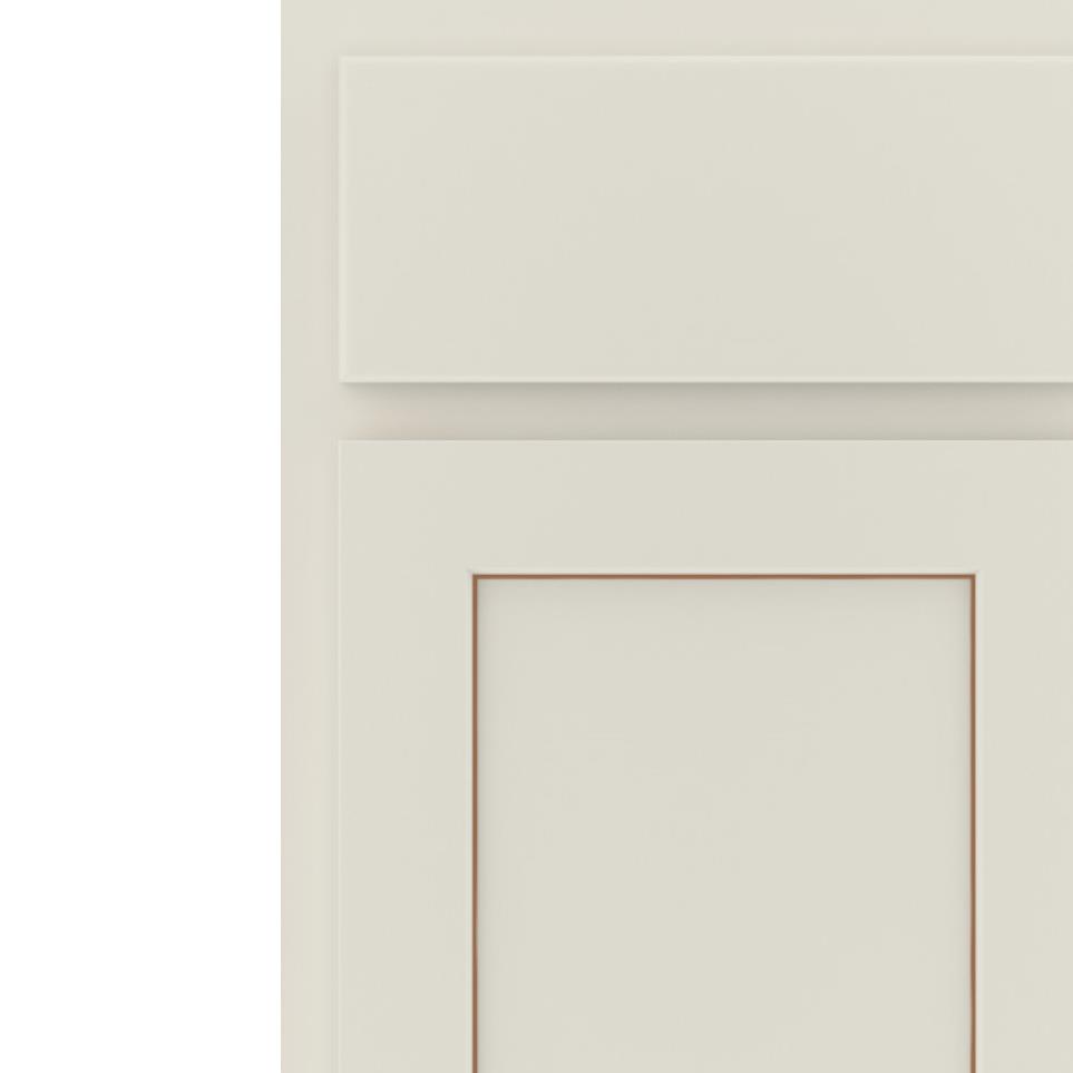 Square Icy Avalanche Toasted Almond Glaze - Paint Square Cabinets