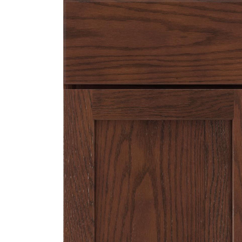 Square Tundra Dark Finish Square Cabinets