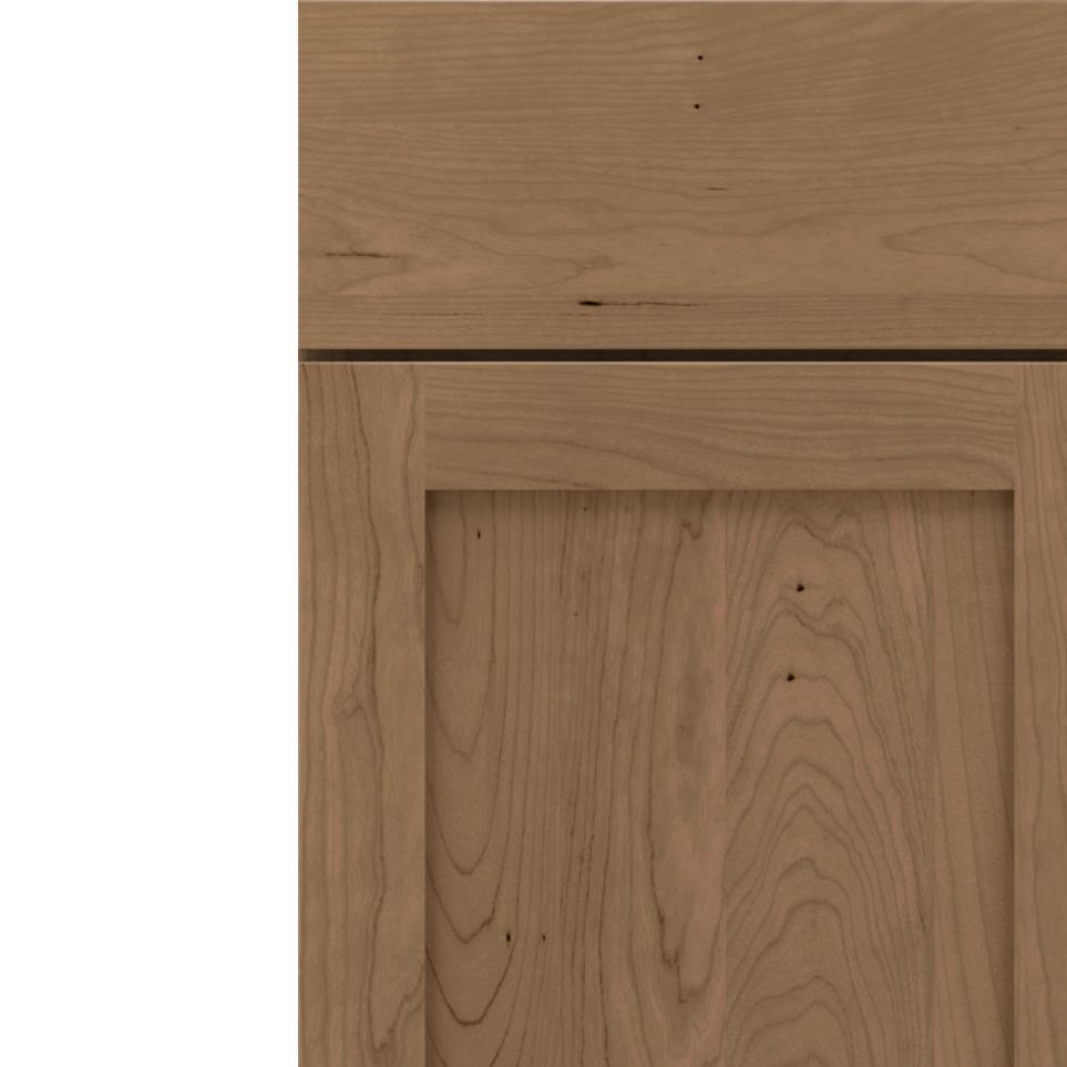 Square Buckskin Medium Finish Square Cabinets