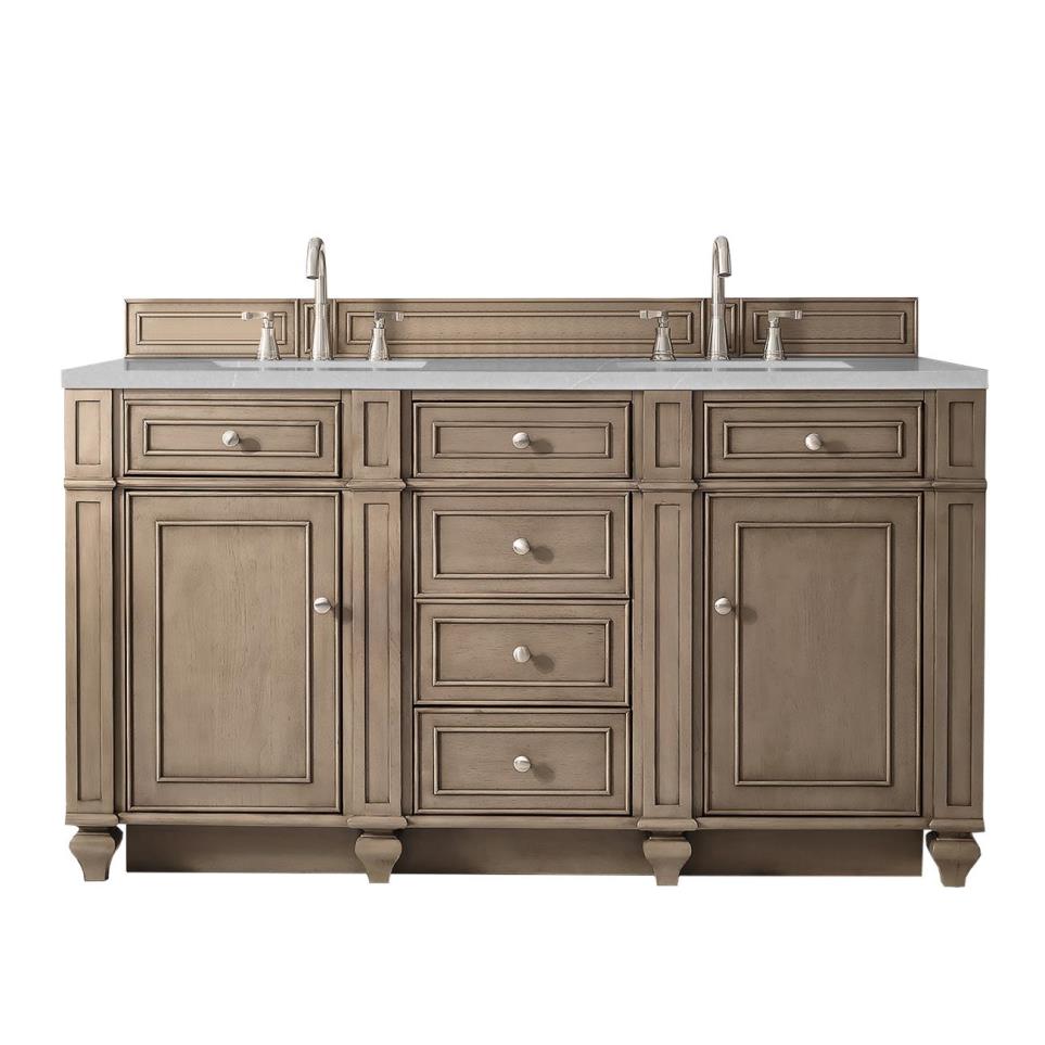 Base with Sink Top Whitewashed Walnut Light Finish Vanities