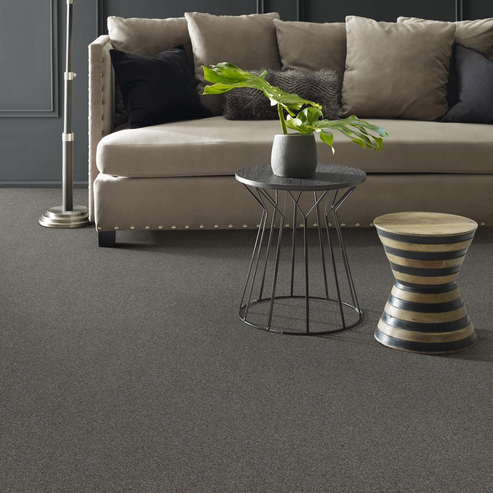 Textured Saxony Washed Denim Black Carpet