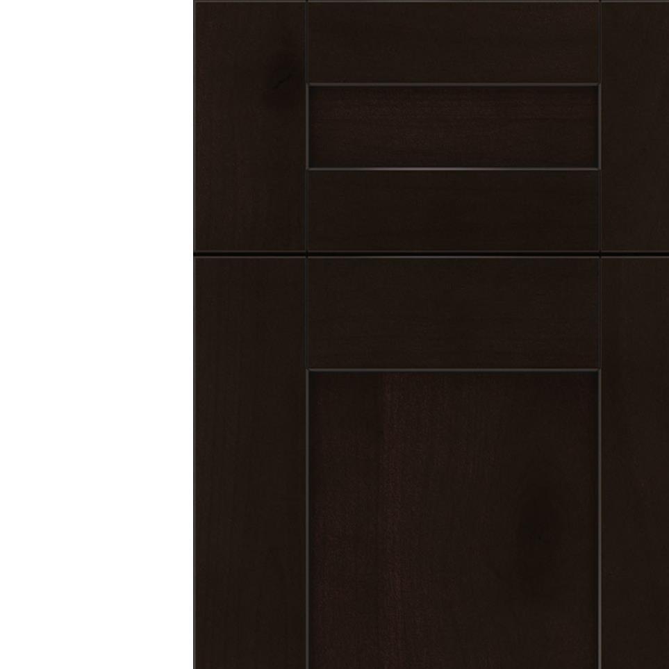 Square Espresso Black Glaze Glaze - Stain Square Cabinets