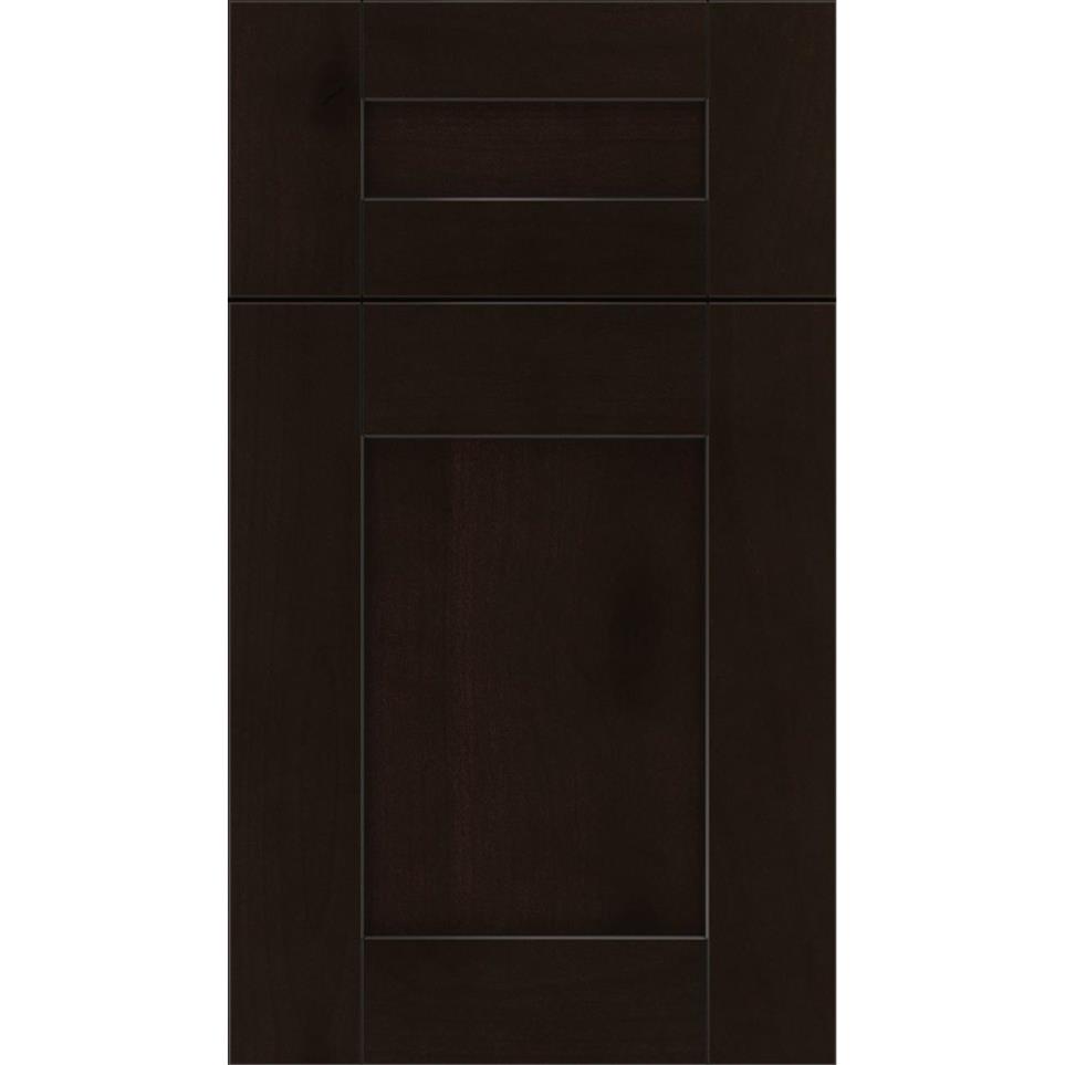 Square Espresso Black Glaze Glaze - Stain Square Cabinets