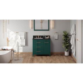 Base with Sink Top Green  Vanities