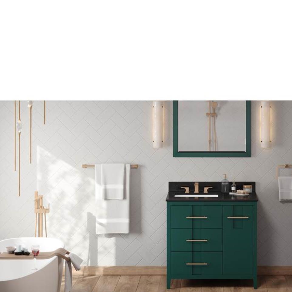 Base with Sink Top Green Green Vanities