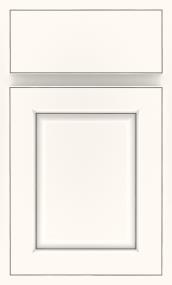 White With Grey Stone Penned