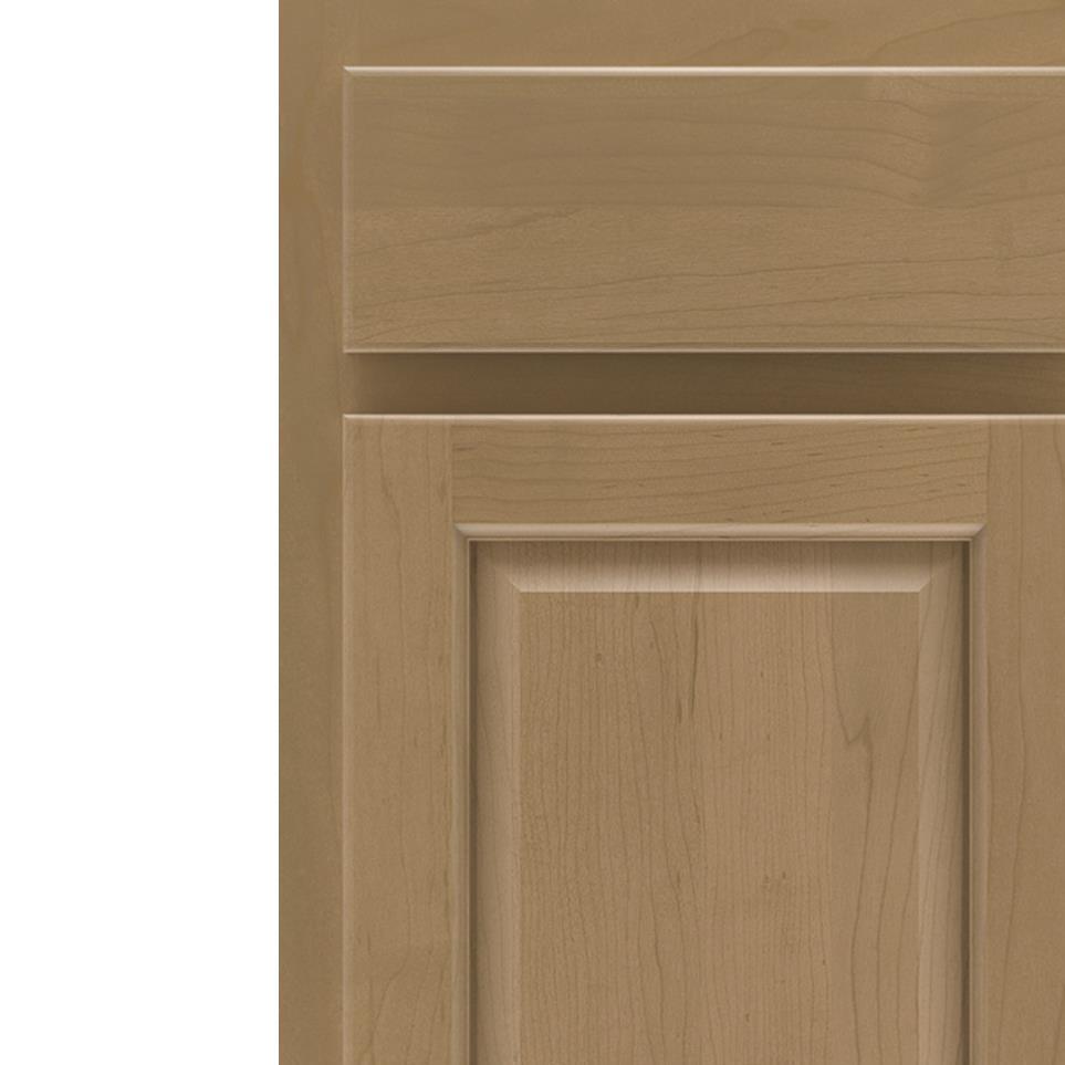 Square Buckskin Medium Finish Square Cabinets