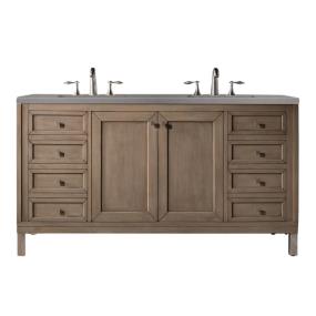 Base with Sink Top White Washed Walnut Light Finish Vanities