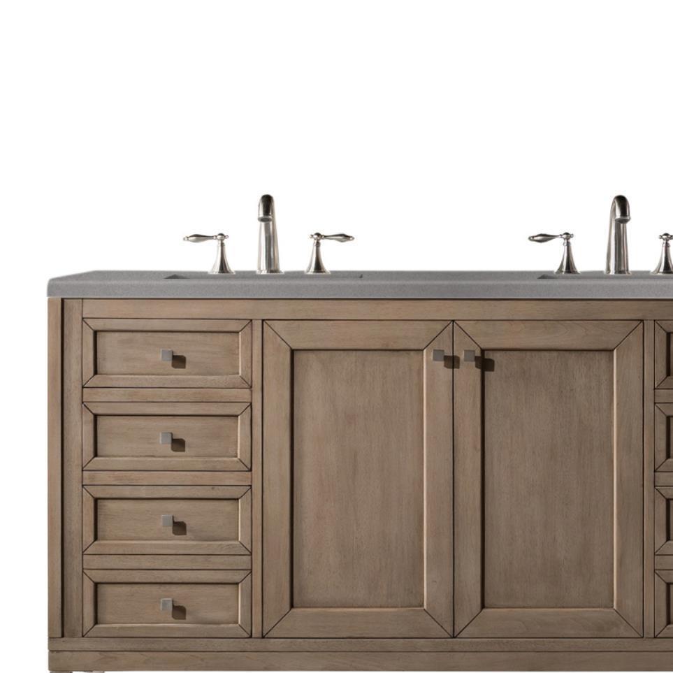 Base with Sink Top White Washed Walnut Light Finish Vanities