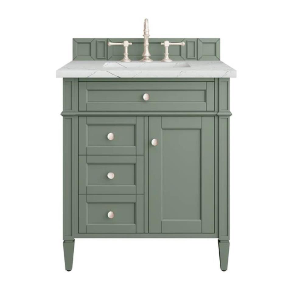 Base with Sink Top Smokey Celadon Green Vanities