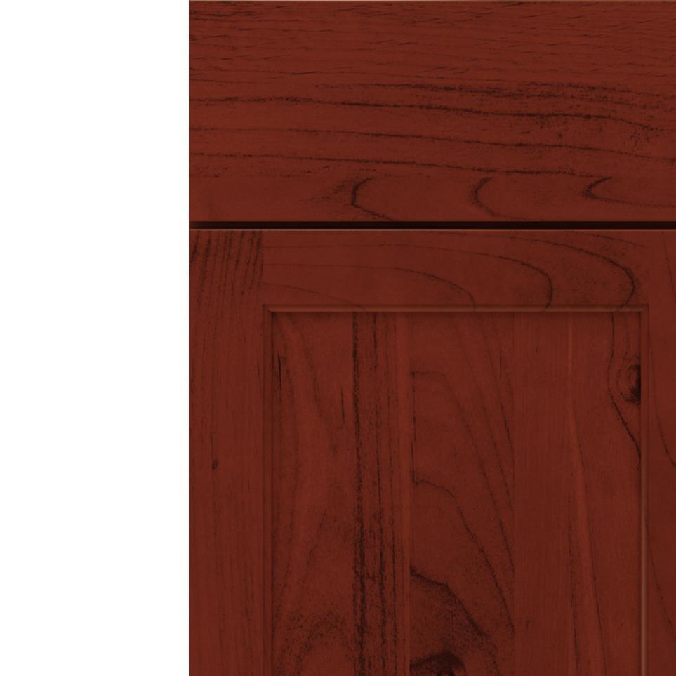 Square Marsala Dark Finish Square Cabinets