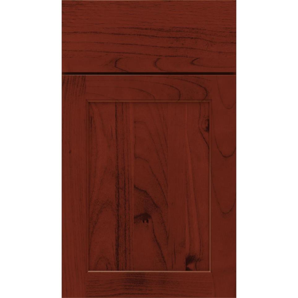 Square Marsala Dark Finish Square Cabinets