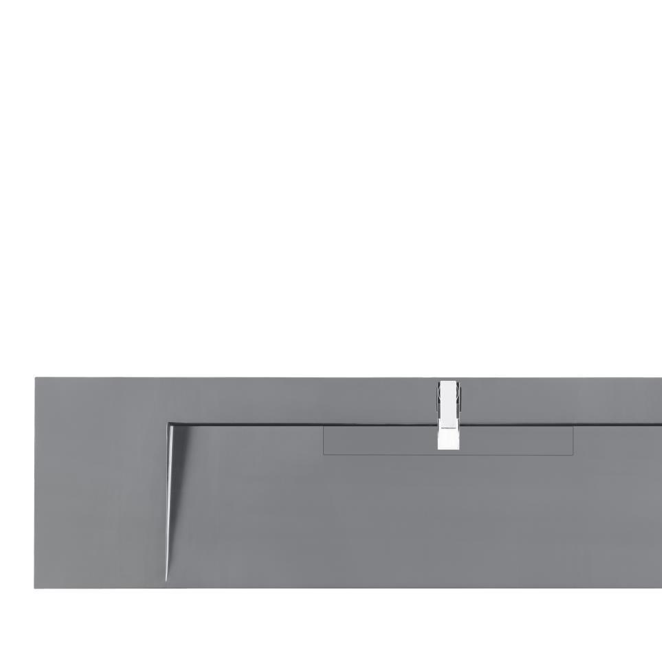 Base with Sink Top Dusk Grey Grey / Black Vanities