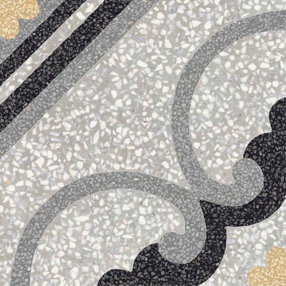 Decoratives and Medallions Fresco Matte Gray Tile