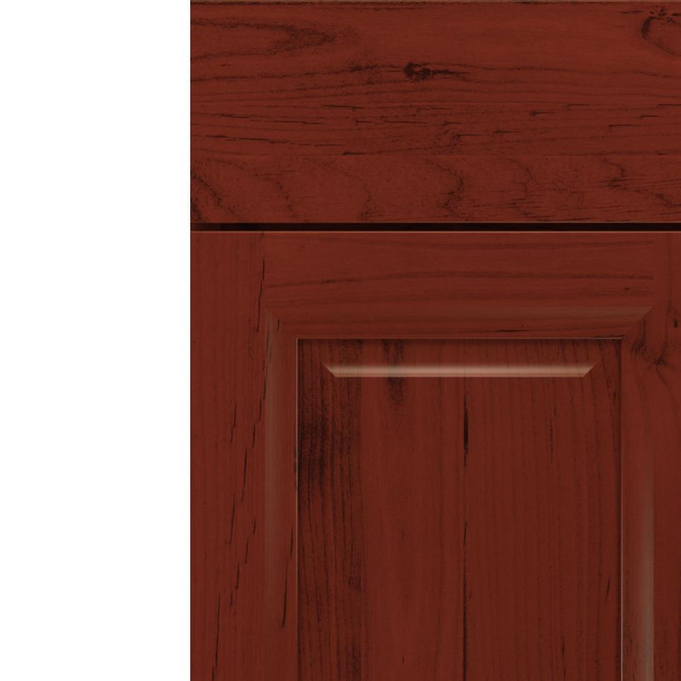 Square Marsala Dark Finish Square Cabinets