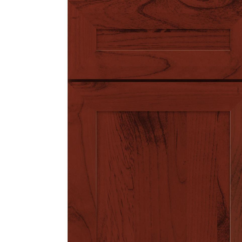 5 Piece Marsala Dark Finish 5 Piece Cabinets