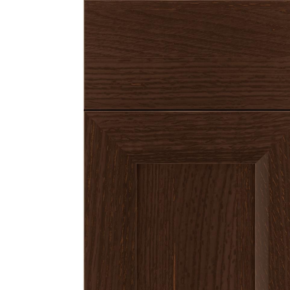 Square Cappuccino Dark Finish Square Cabinets