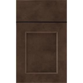 Square Thatch Dark Finish Square Cabinets