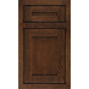 Square Sepia Dark Finish Square Cabinets