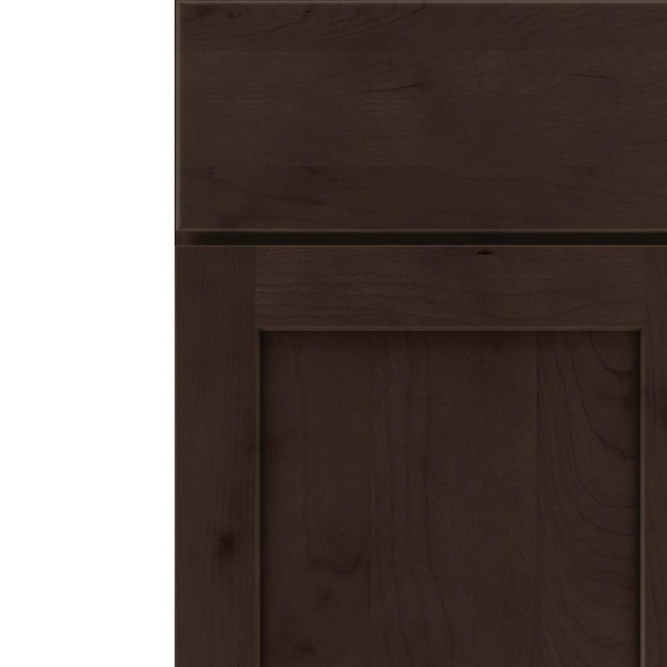 Square Thatch Dark Finish Square Cabinets