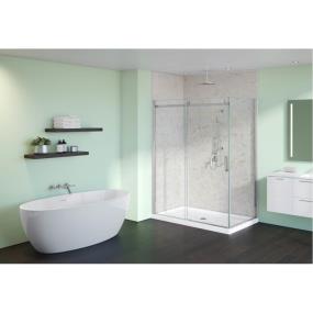 Kit White Marble White Showers