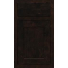 Square Teaberry Dark Finish Square Cabinets