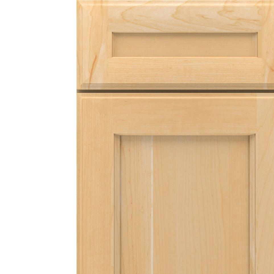 Square Natural Light Finish Square Cabinets