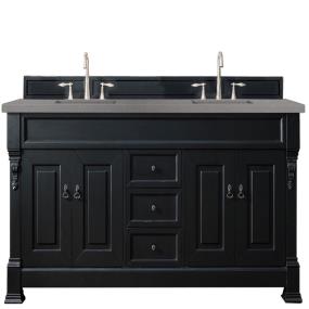 Base with Sink Top Antique Black Grey / Black Vanities