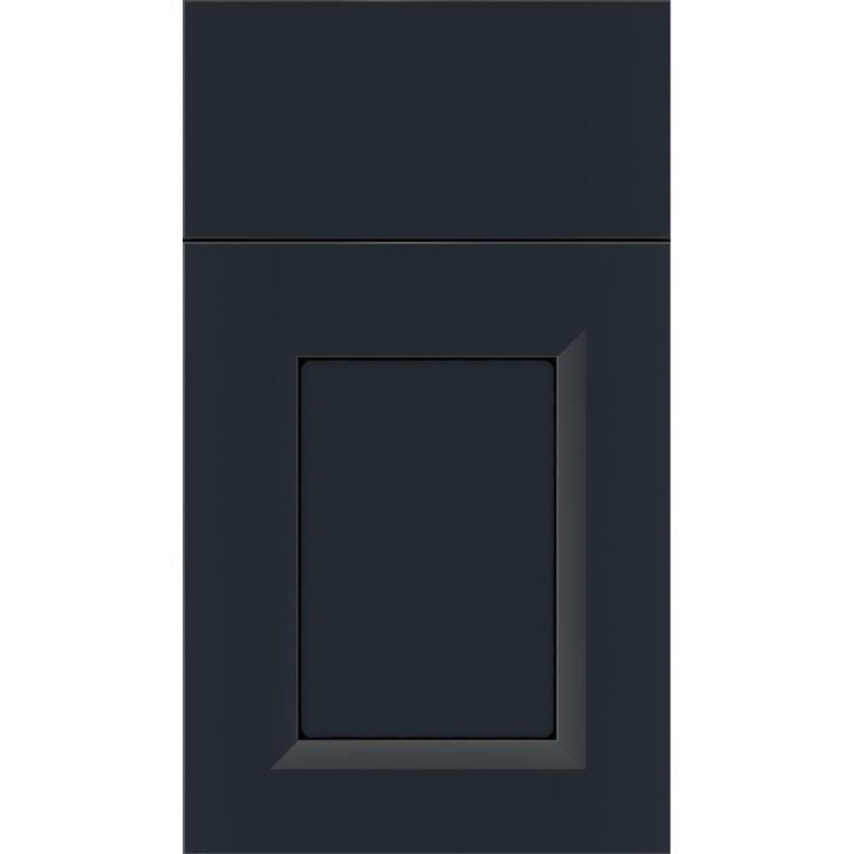 Square Gunmetal Blue Black Glaze Glaze - Stain Square Cabinets