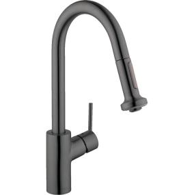 Kitchen Brushed Black Chrome Chrome Faucets