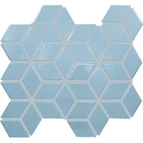 Mosaic Waterfall Glossy Blue Tile
