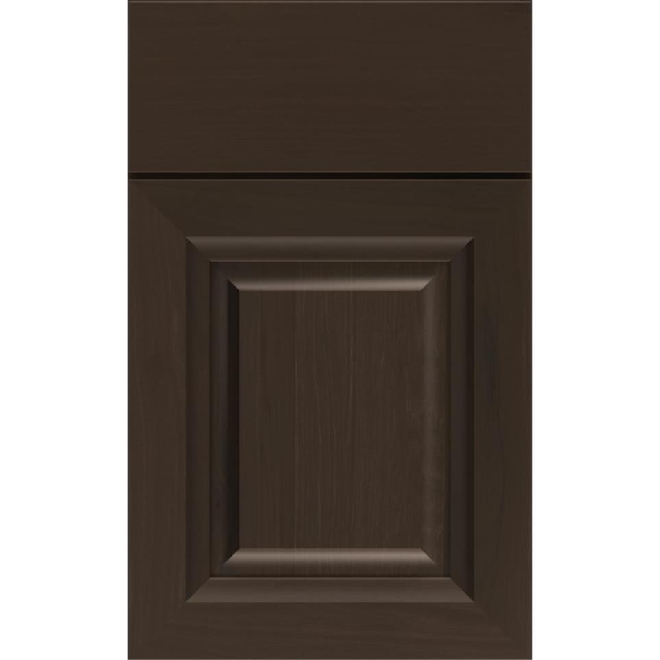 Square Thatch Dark Finish Square Cabinets