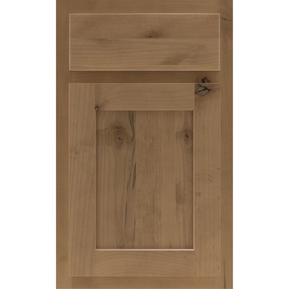 Square Buckskin Medium Finish Square Cabinets